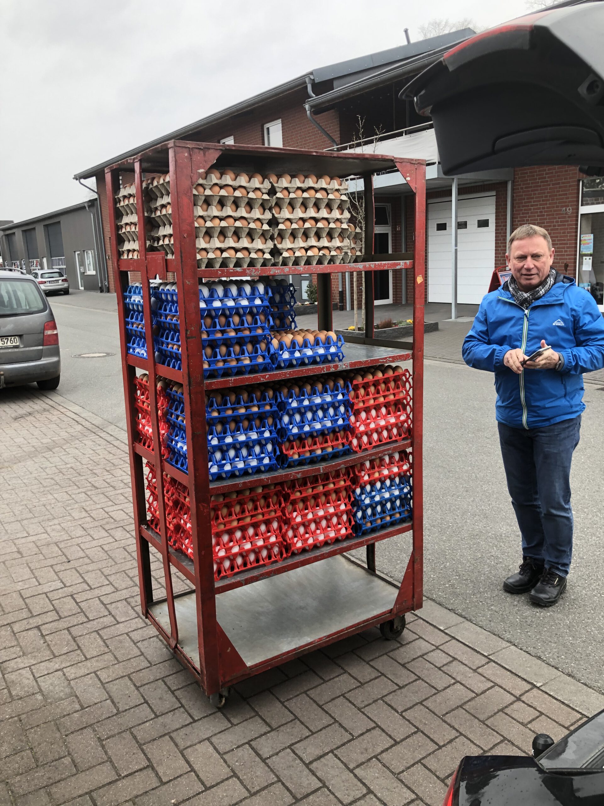Auf dem Weg zum Färben